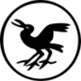 会章の鳥(カラス)は、八咫烏になり、日本神話に登場する導きの神と伝えられています。 図案は創立会員川島理一郎氏の筆による会幟（のぼり）から転写されたものと伝えられています。